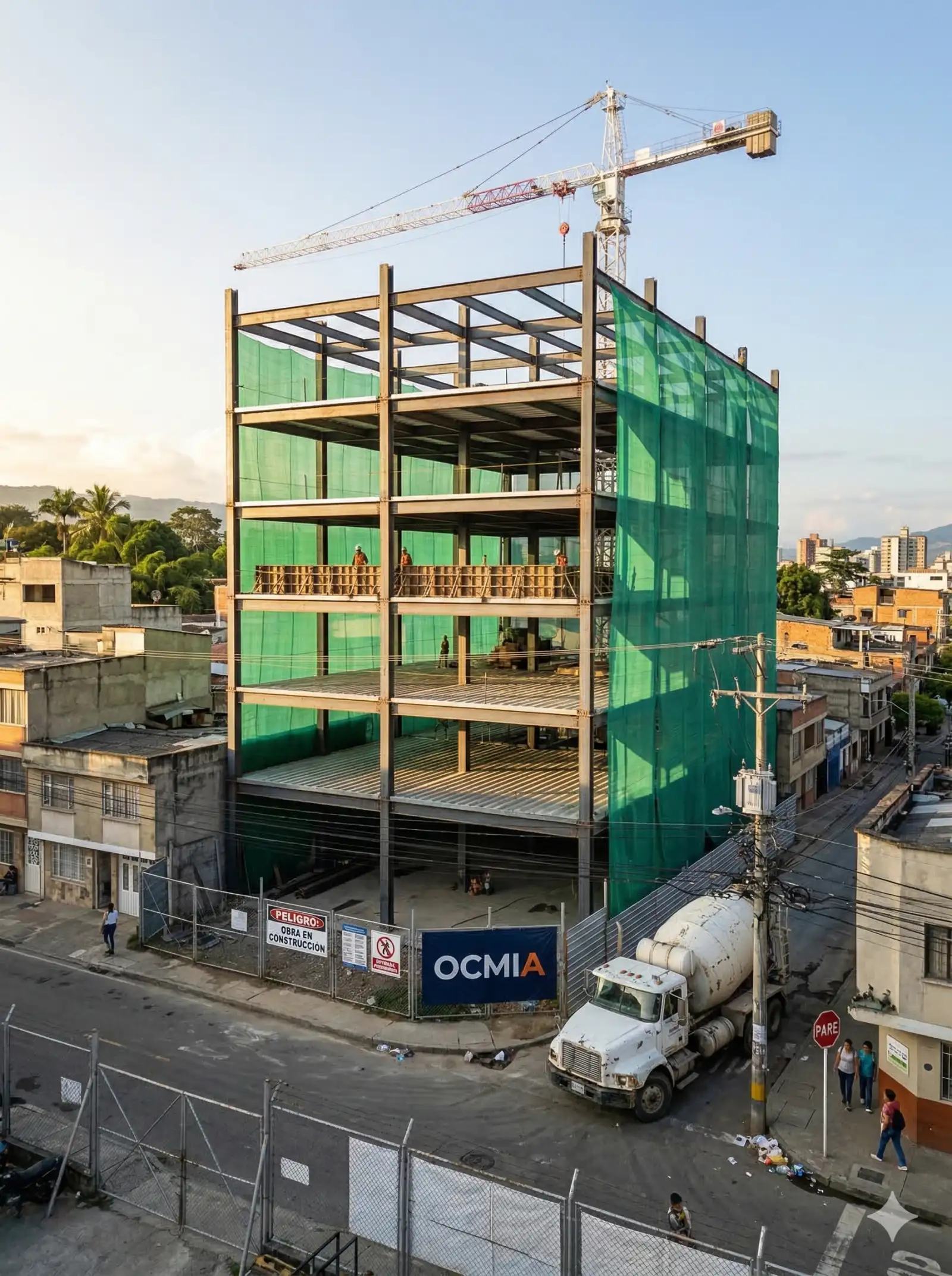 Construcción de edificios con estructura metálica — estructura de acero multinivel OCMIA