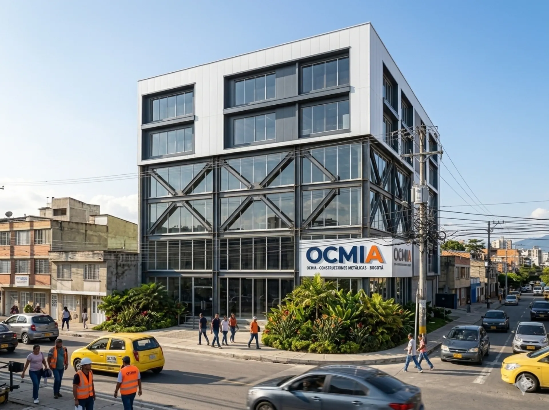 Proyecto edificio comercial con estructura de acero — OCMIA Colombia
