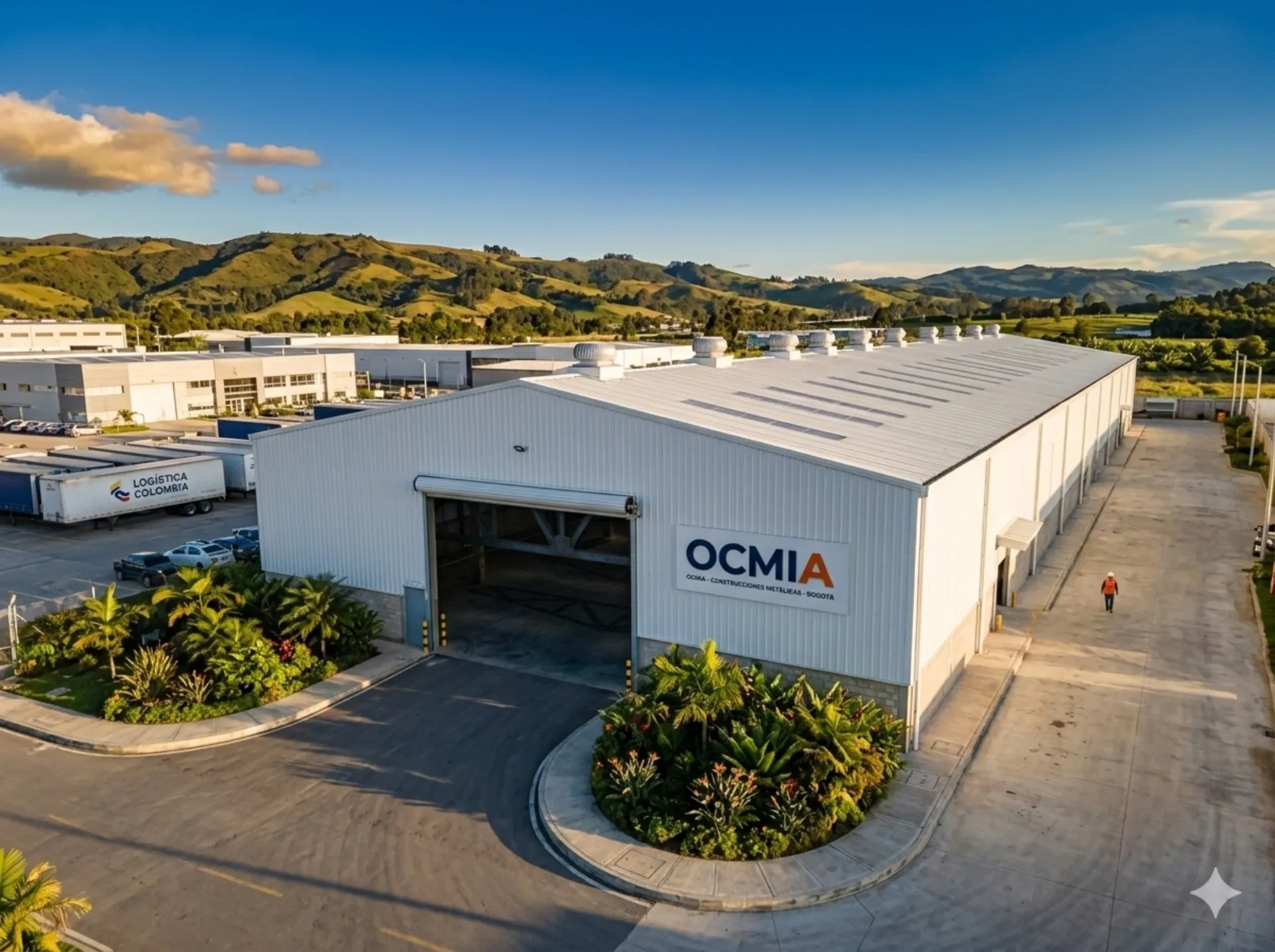 Proyecto nave industrial con estructura metálica — OCMIA Colombia