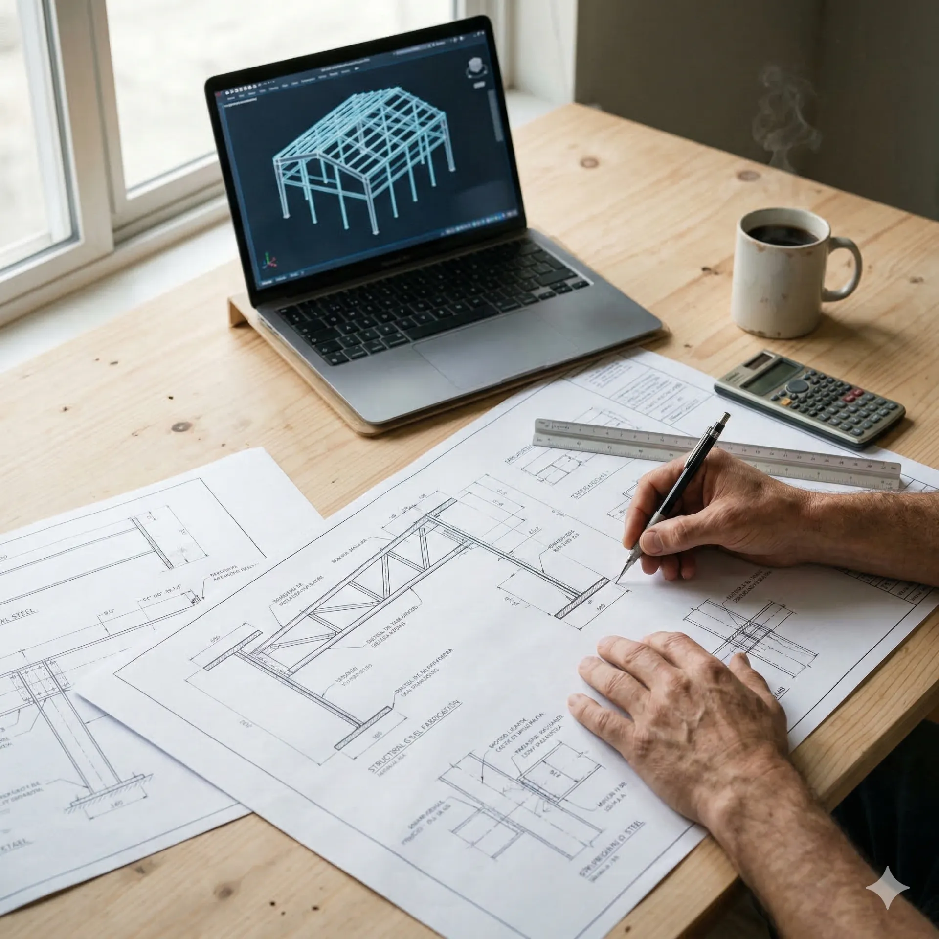 Diseño de estructuras metálicas — planos y cálculo estructural OCMIA
