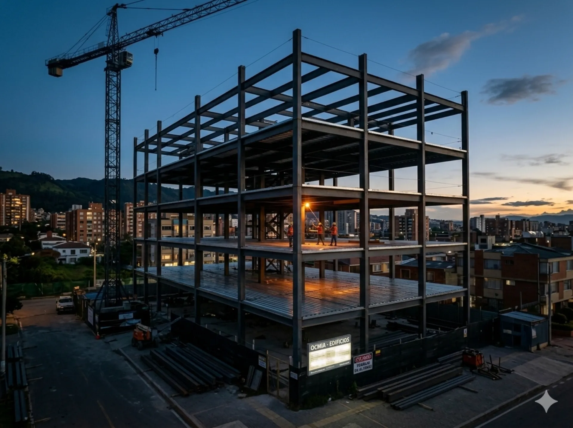 Edificios con estructura metálica — construcción vertical OCMIA