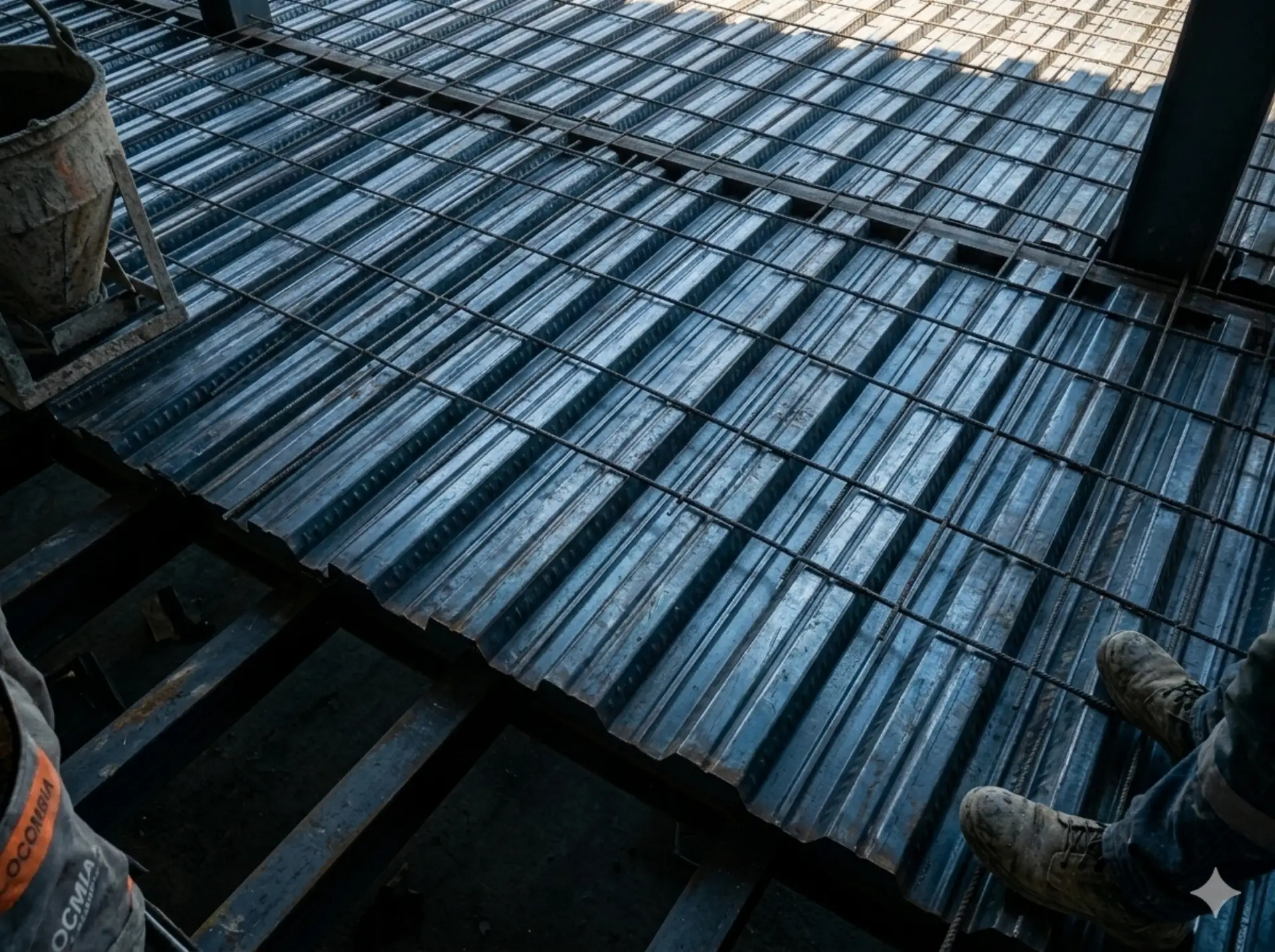 Metaldeck y losacero — sistema de entrepiso metálico OCMIA